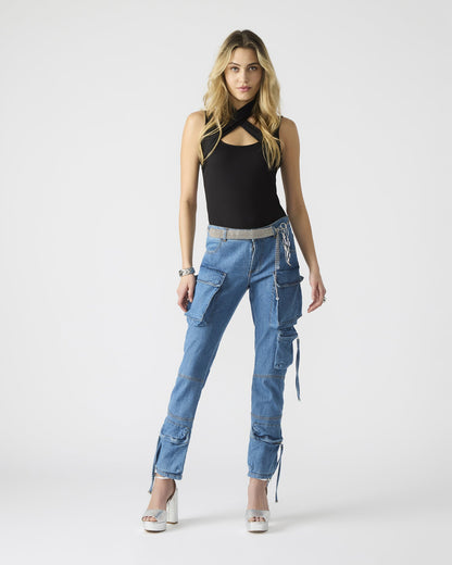 SKINNY DUO DENIM PANT